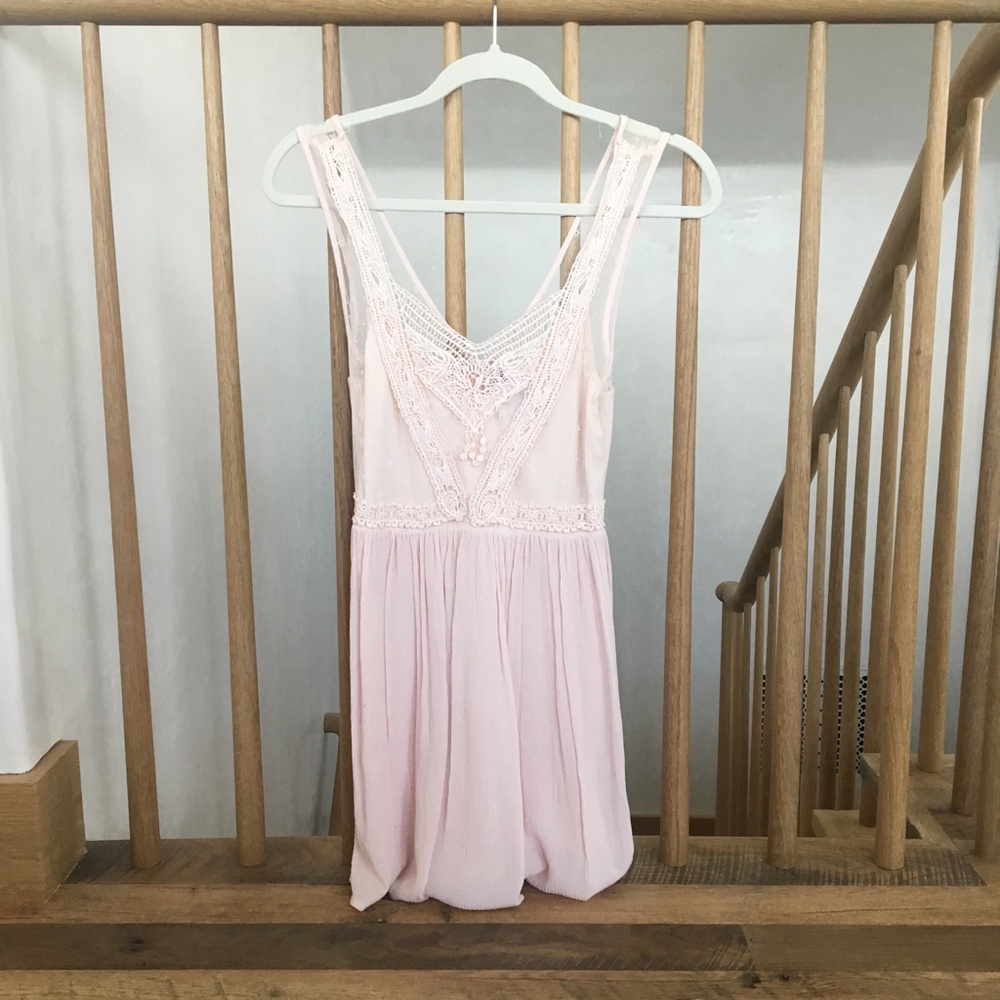 Flowy light pink dress forever 21 size small